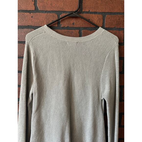 SPANNER Oatmeal Hi-Low Asymmetrical Sweater Dress - Small - Picture 14 of 15